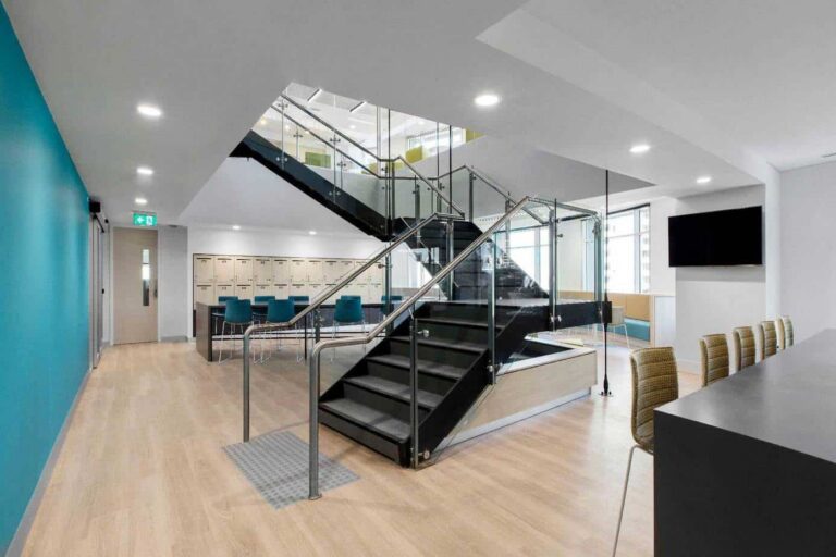 Frameless Glass Staircase Balustrades in Melbourne 768x512