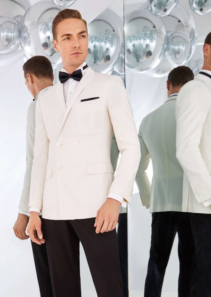 Sharp Occasions Deserve a Refined White Tuxedo